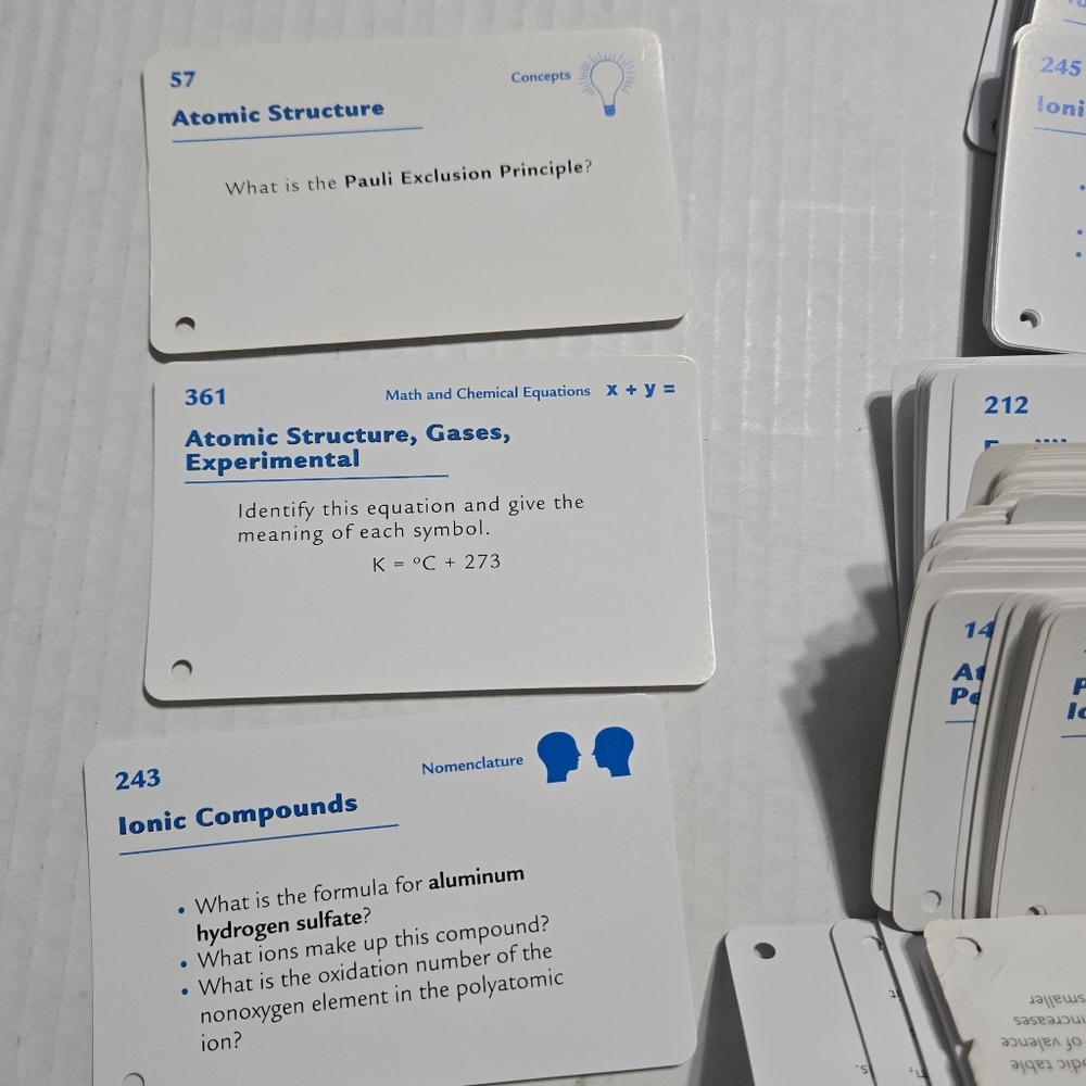 Barron's AP Chemistry Flash Cards Box Set - Picture 14 of 16